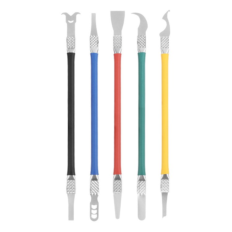 5 in 1 IC Chip Repair CPU NAND Remover CPU Crowbar Remove Glue Knife Tools Kit for Motherboard Repair Electronics Tool Kit