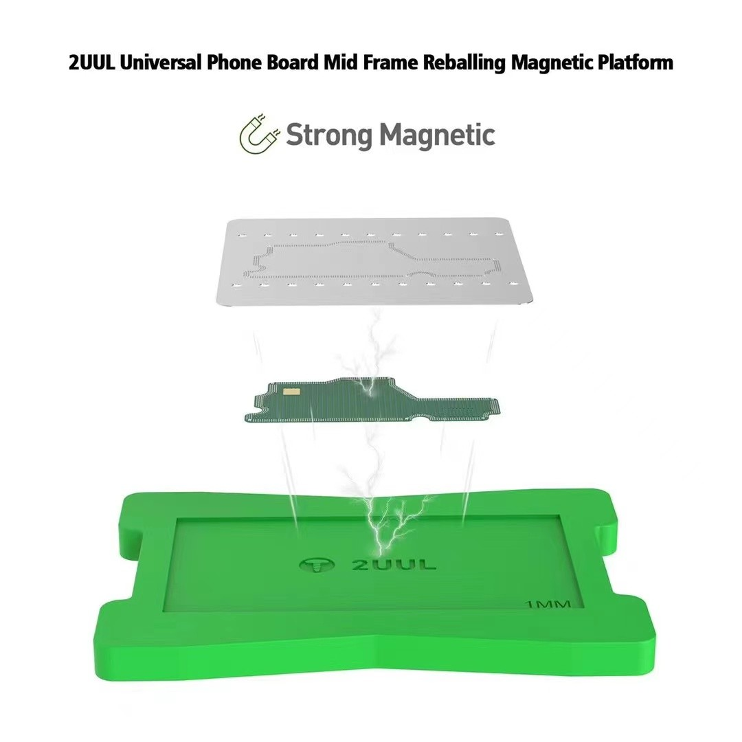 2UUL Universal Phone Board Middle Frame Reballing Magnetic Platform For Mobile Phone Logic Board Lower Middle Frame Repair