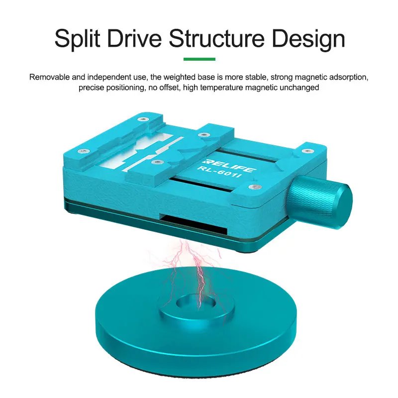 Motherboard IC Chip Mini Rotary Fixture RELIFE RL-601I For Mobile Phone PCB Repair Universal Heat Resistance Clamp Tool