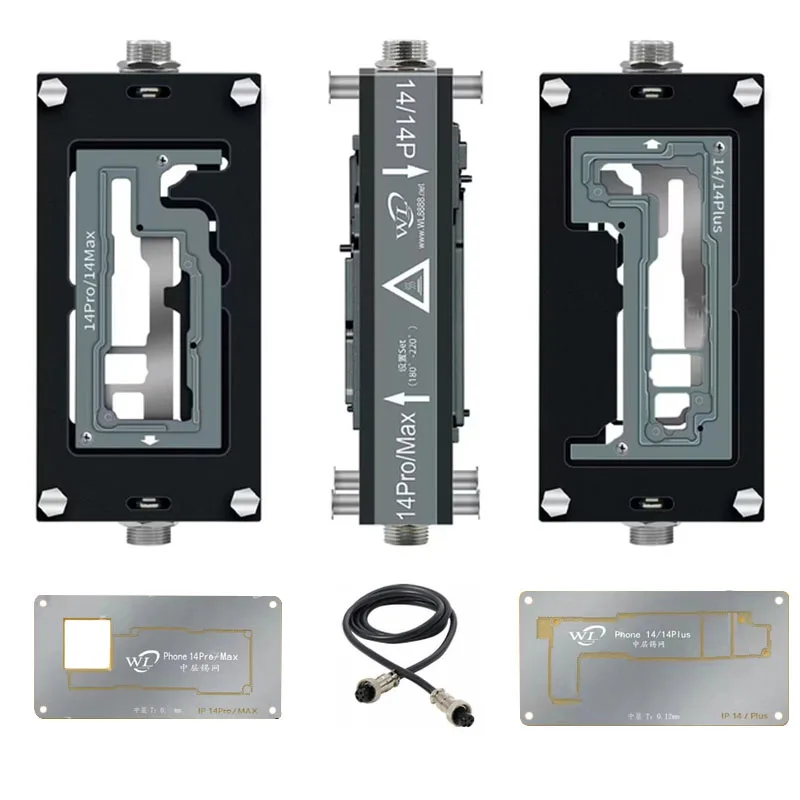 WL HT007 Soldering Station with PCB Pre-Heating Groove Mainboard Layered Desoldering Rework Station for iPhone X 11 12 13 14 15