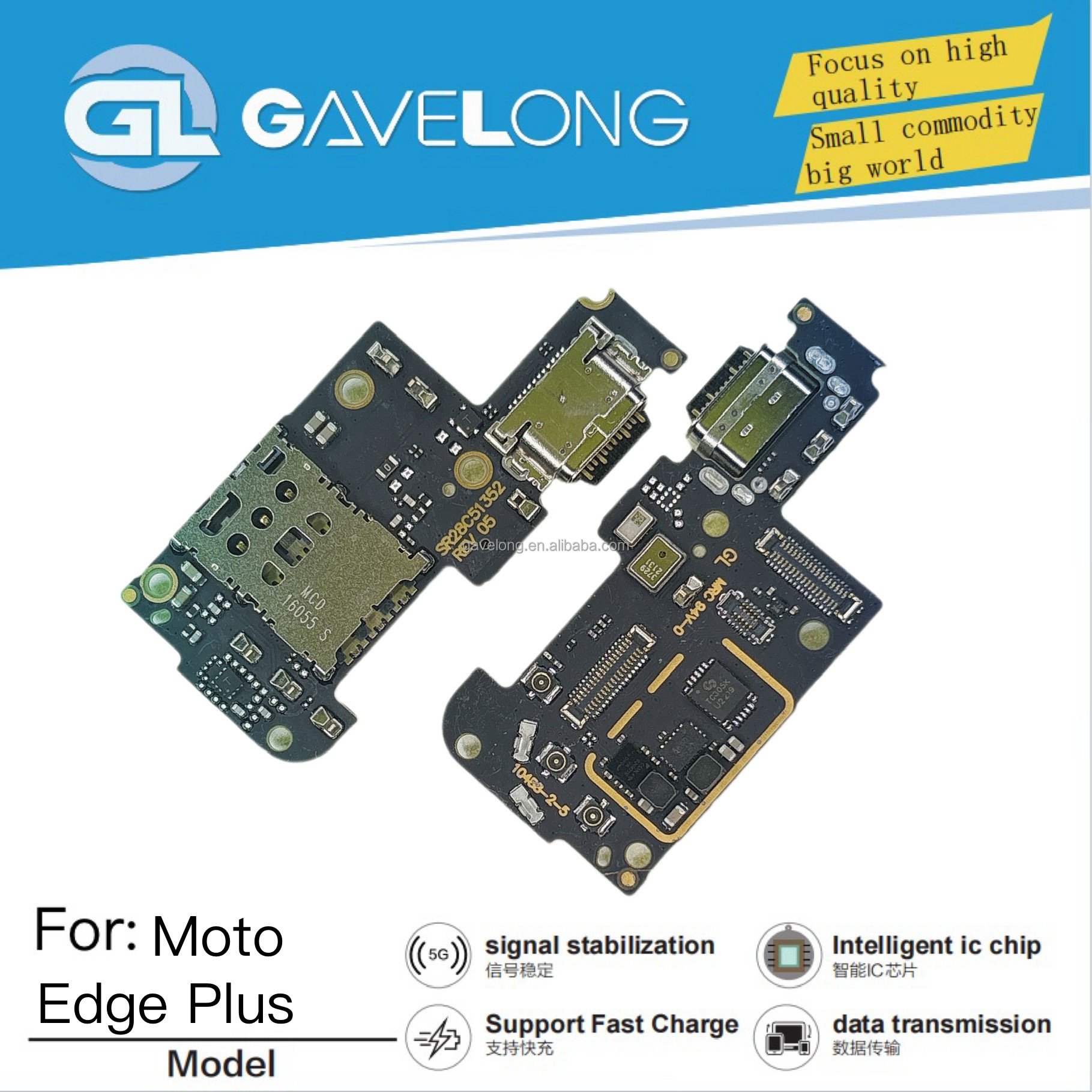 Mobile phone connector charger flex For Motorola Edge Plus