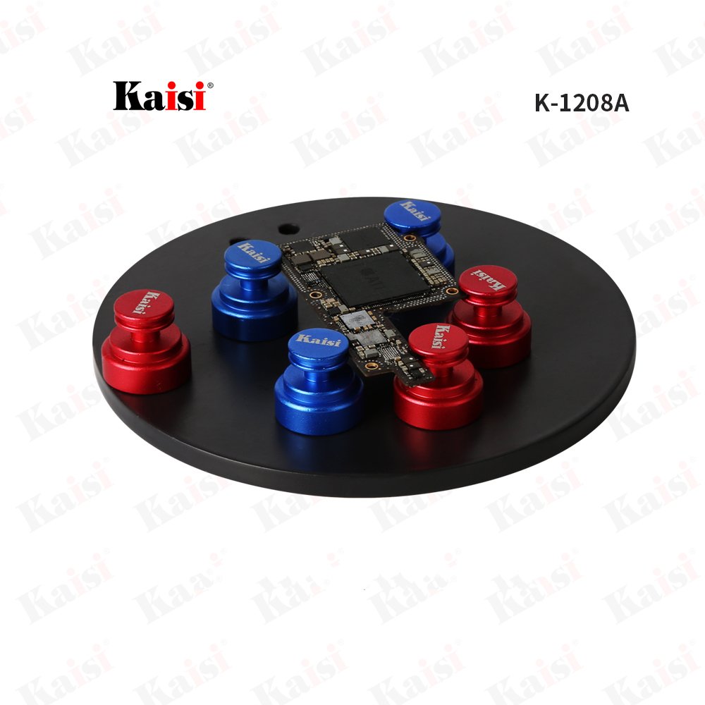 Kaisi 1208A Magnetic PCB Holder Mobile Phone Repairs Tools With 6Pcs Magnetic Absorption Cellphone Motherboard Clip Fixture