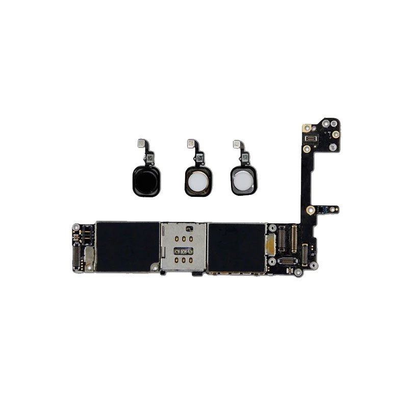 100% Original Unlocked Mobile Phone Motherboard for Phone 6s with Touch ID 16GB 64GB 128GB