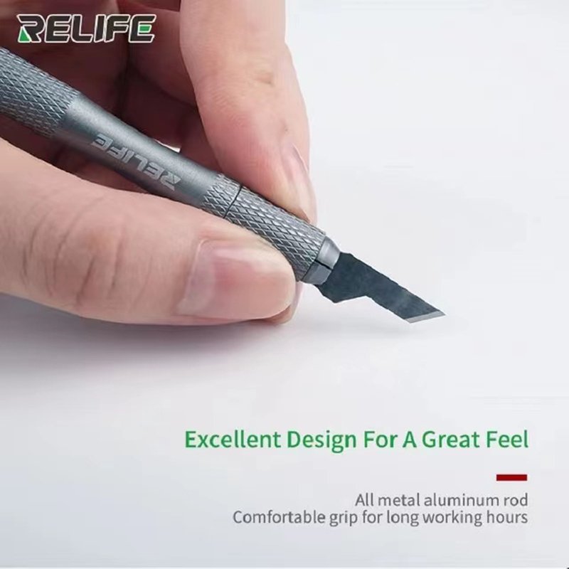 RELIFE RL-101B 8-in-1 CPU Knife Set Remove Glue Scalpel Carving Knife Motherboard IC Repair Blade Phone Maintenance Tools