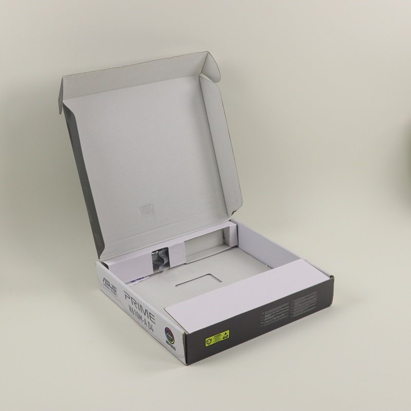 Oem Factory Custom Logo black Color Corrugated Electronics Packaging Computer motherboard Mailer Box Shipping Box