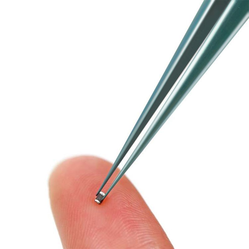 2UUL Titanium Alloy WYLIE Green Curved Straight Tip Edge Precision Fingerprint Tweezers For Motherboard Wire Jump Micro Repair