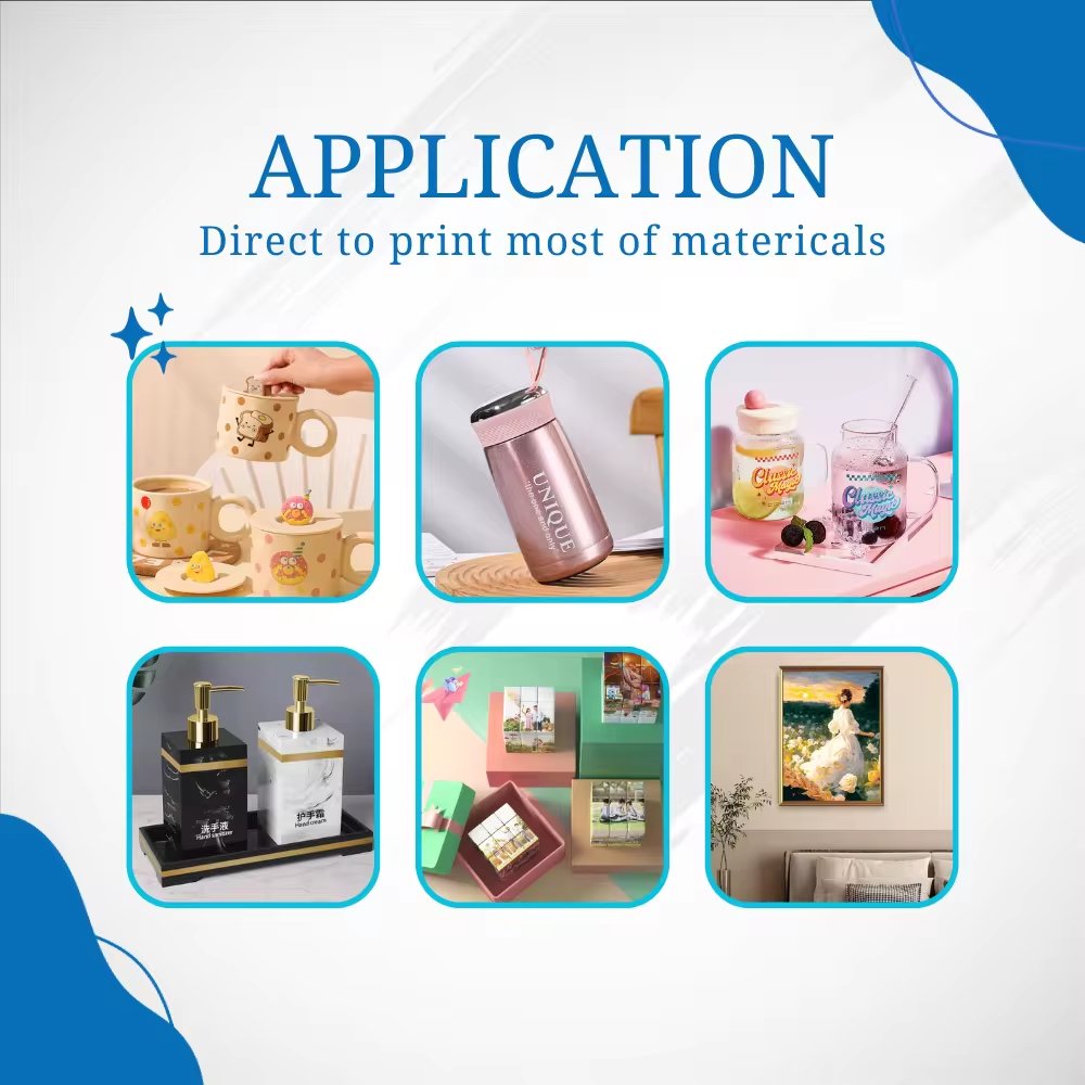 Newest Digital 3545 Phone Case Flatbed UV Printing Machine A3 UV Printer For Mobile Phone Case PVC Card Bottle Golf Cup