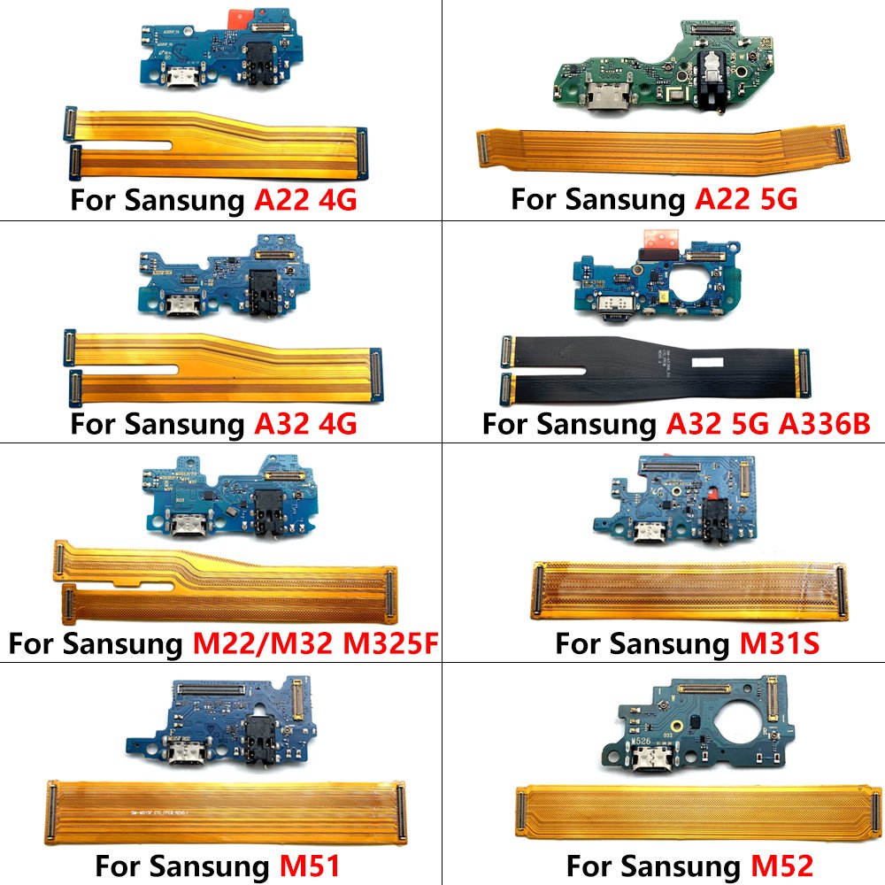 Motherboard Flex Charging Port For Samsung A22 A32 4G A33 5G M22 M31S M32 M325F M51M52 Phone Mobile Spare Parts Parts wholesale