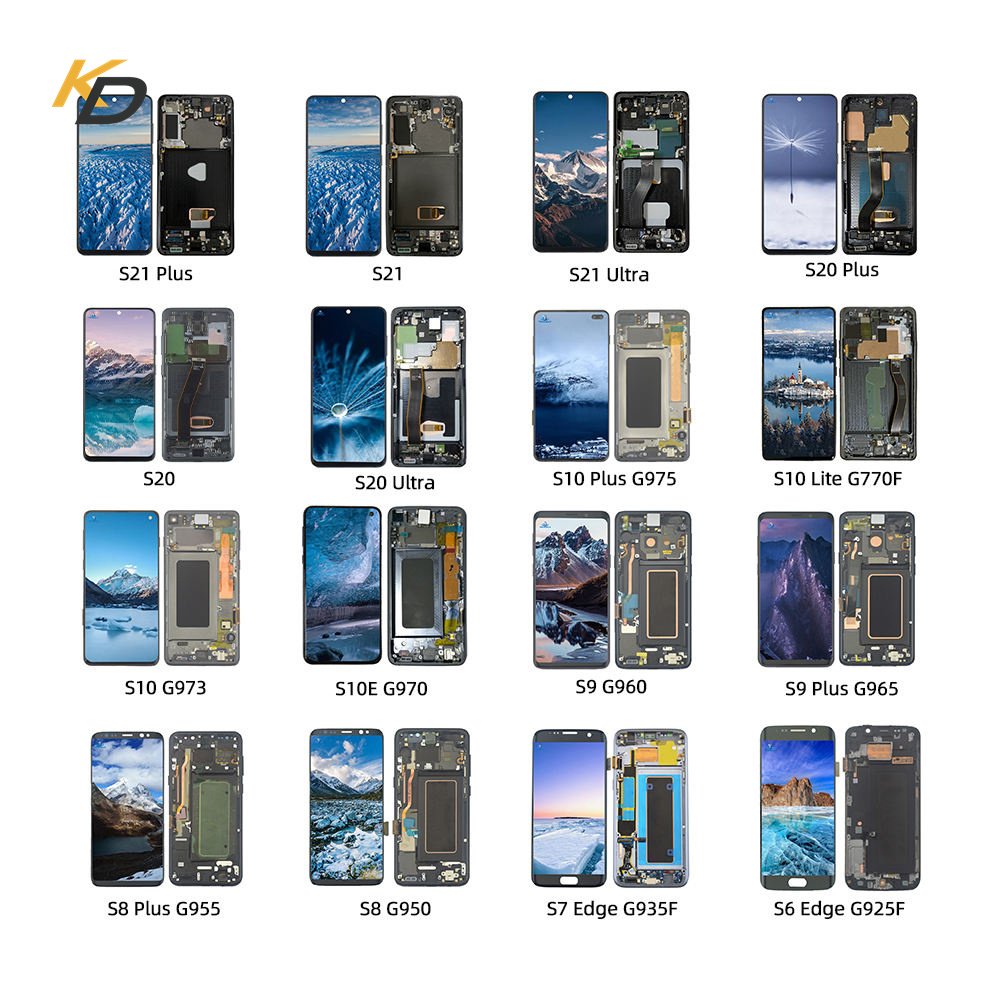 Screen For Samsung Galaxy S7 S8 S9 edge Plus S10 S20 Plus S20U S21 S22 S23 Ultra Mobile Phone Lcds