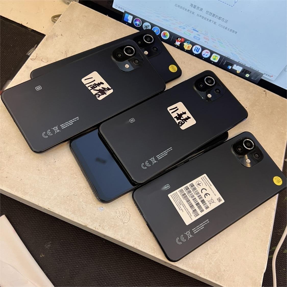 Wholesale original used phone for XiaoMi 11lite mi11 lite second hand mobile phones 128GB mass memory refurbished phone