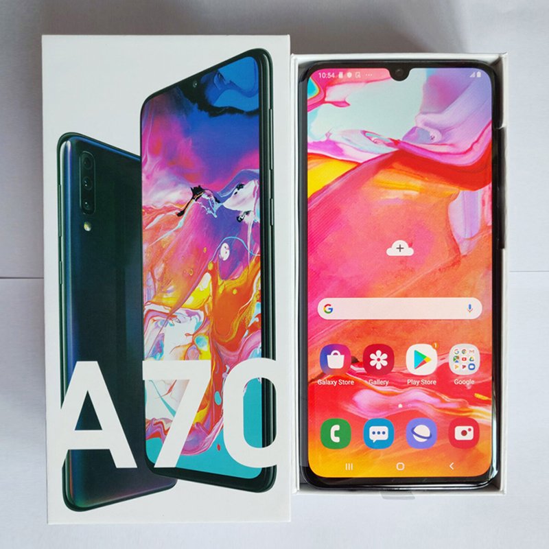 Wholesale 120HZ stock 128gb storage octa-core processor 6.7 inch used mobile phone for Samsung A70