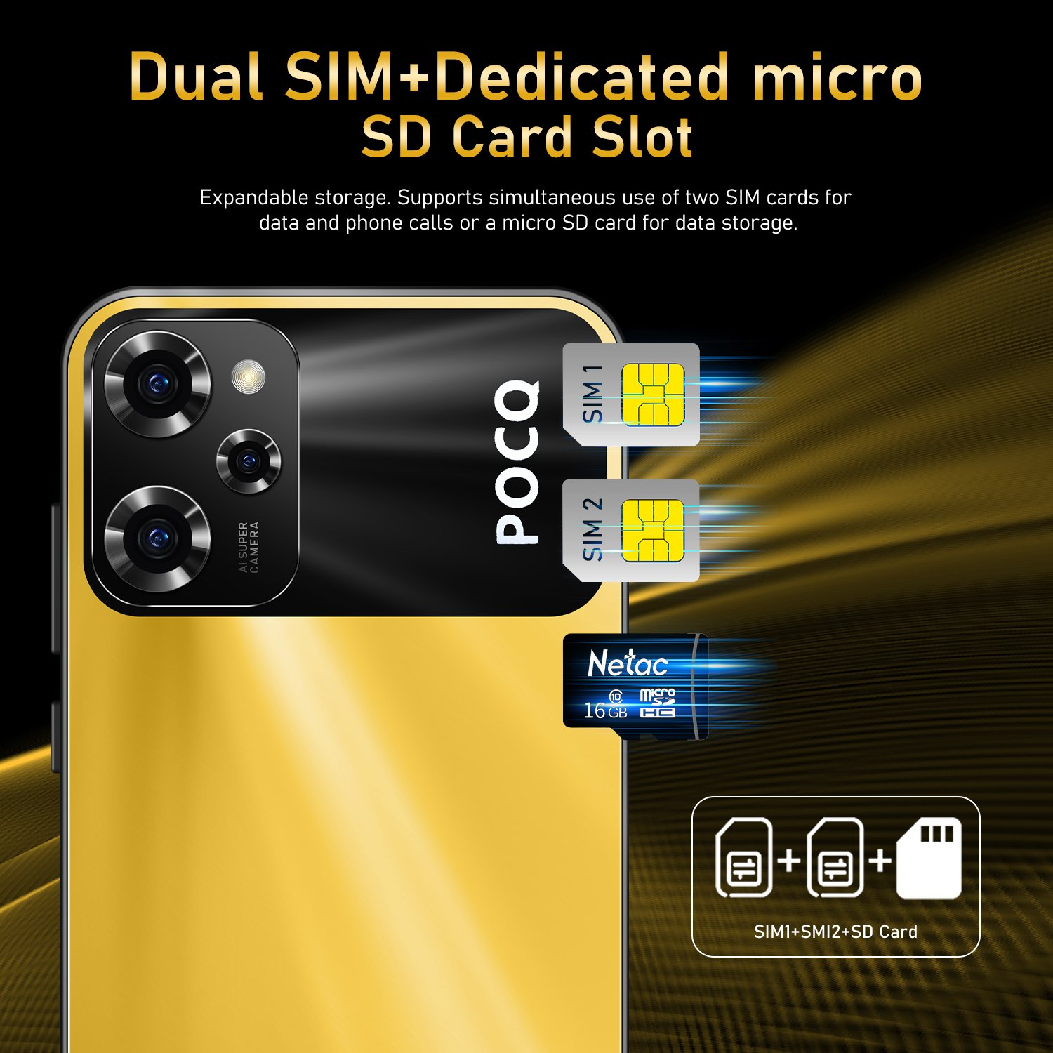 2024 Original 5.5 Inch HD Screen 5G M6 Pro Smart Phones Android 14 50MP+108MP Camera Used Mobile Phones