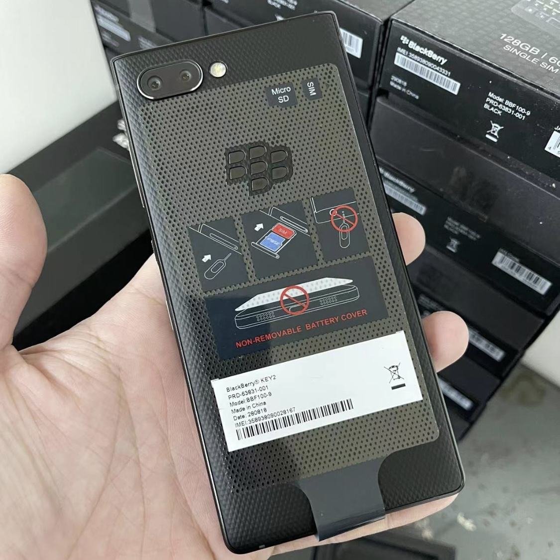 Cheap Original Unlocked Refurbished Phones Grade Aa+ Used Mobile Phone For Blackberry Key2