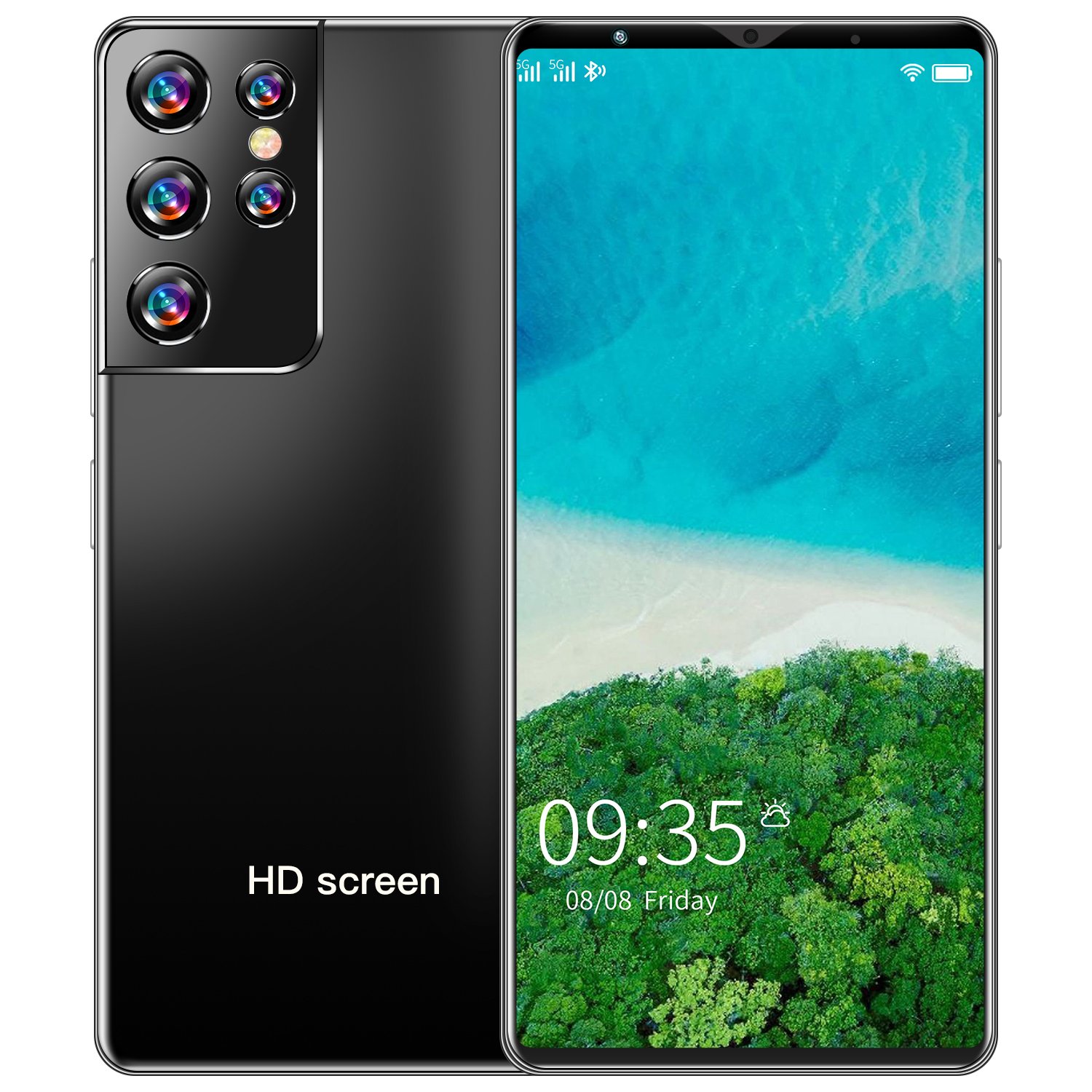 Hot Selling S21 Plus 3G cell phone 5.8 inch AMOLED Screen large memory smartphone Global GSM Smart mobile phones