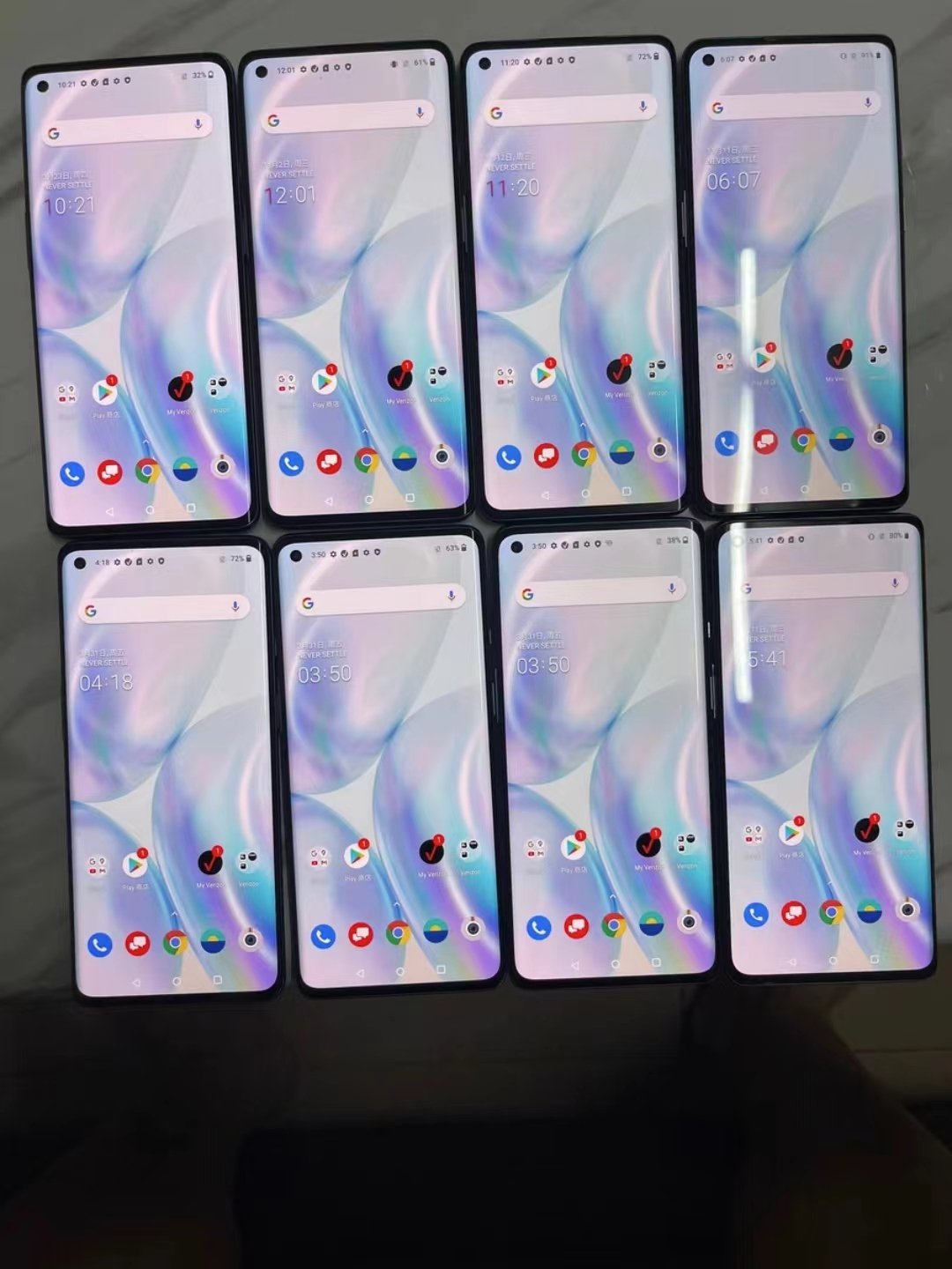 Wholesale OnePlus 8 5G Android Phone 6.55\" 48MP Snapdragon 865 128GB Memory 4300mAh Battery Used Mobile Phones