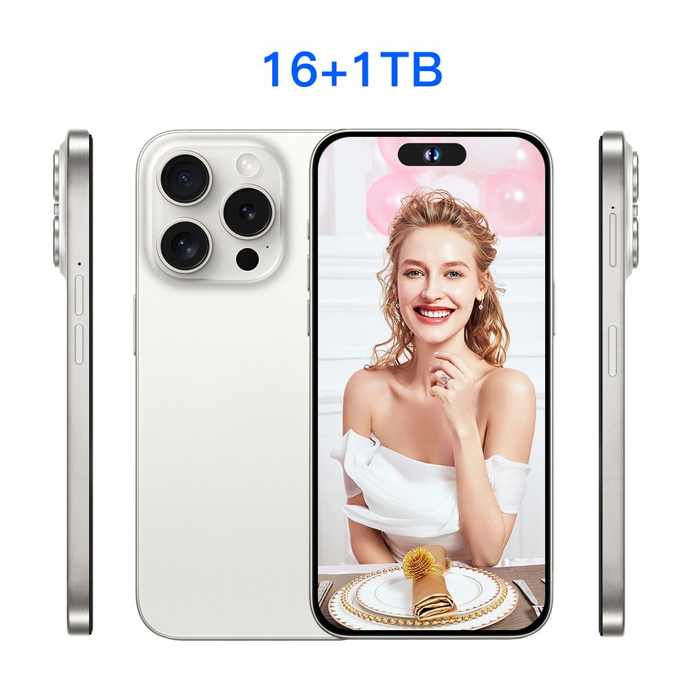 15 Pro Max 7.3inch Android 16gb+1tb Mobile Cell Phone Android 13 Smartphone Unlocked Mobile Phones For I15
