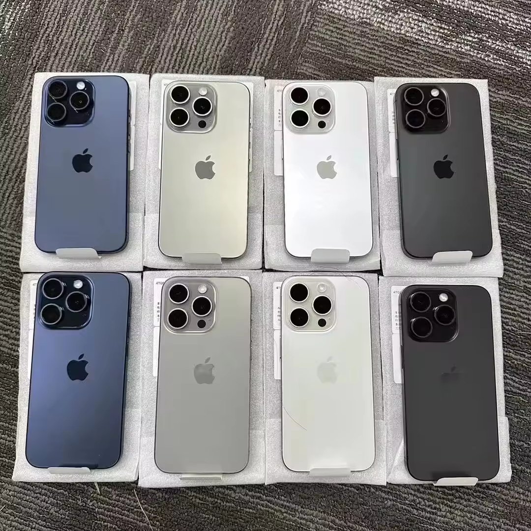 Original Used Mobile Phones for iPhone 15 Pro Max Factory Unlocked 100% battery 15 Pro Max Second Hand Smartphone