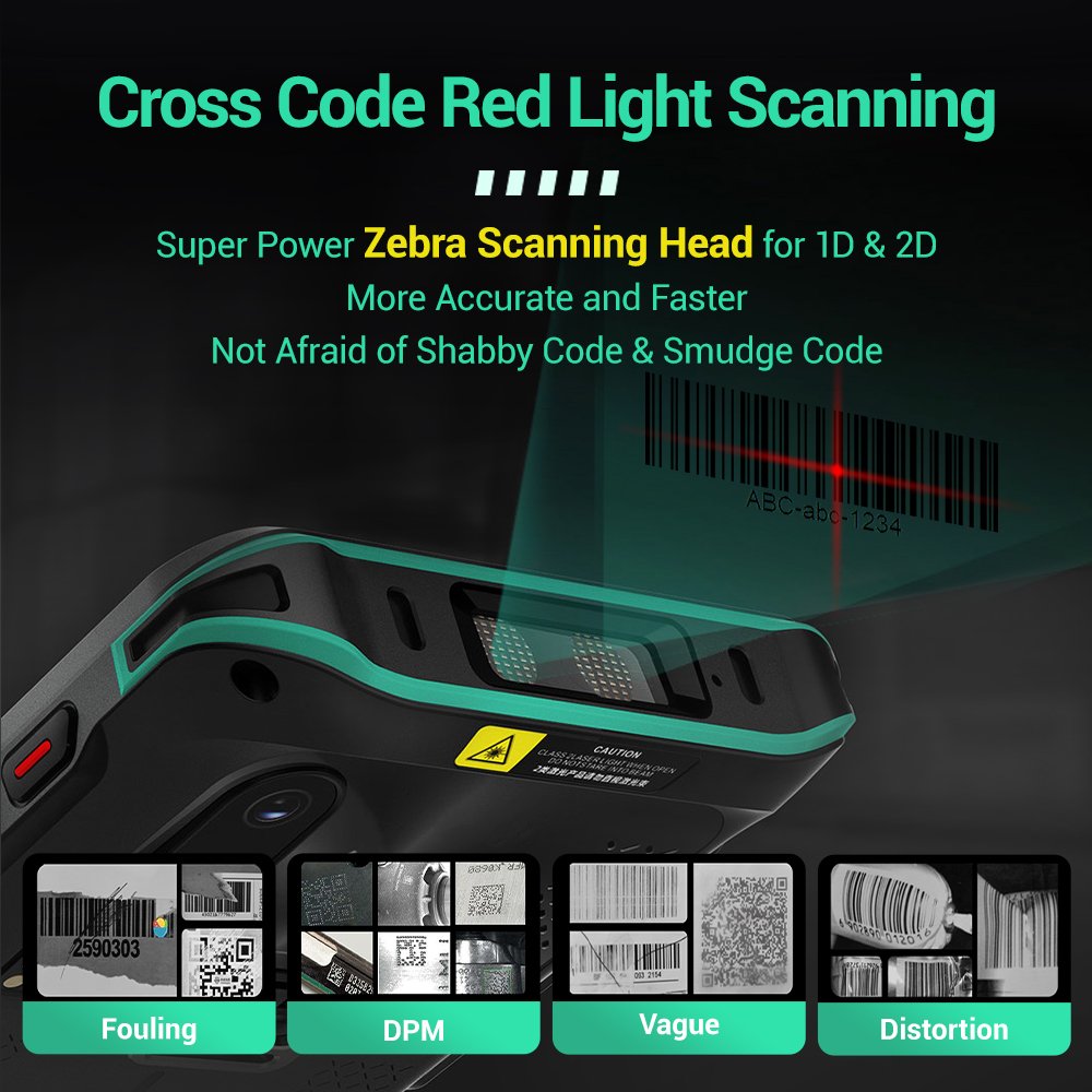 FYJ F9826 Zebra Rugged Pda 2D QR Handheld Android 11 IP68 Data Collectors Industrial Smartphone Barcode Scanner PDA
