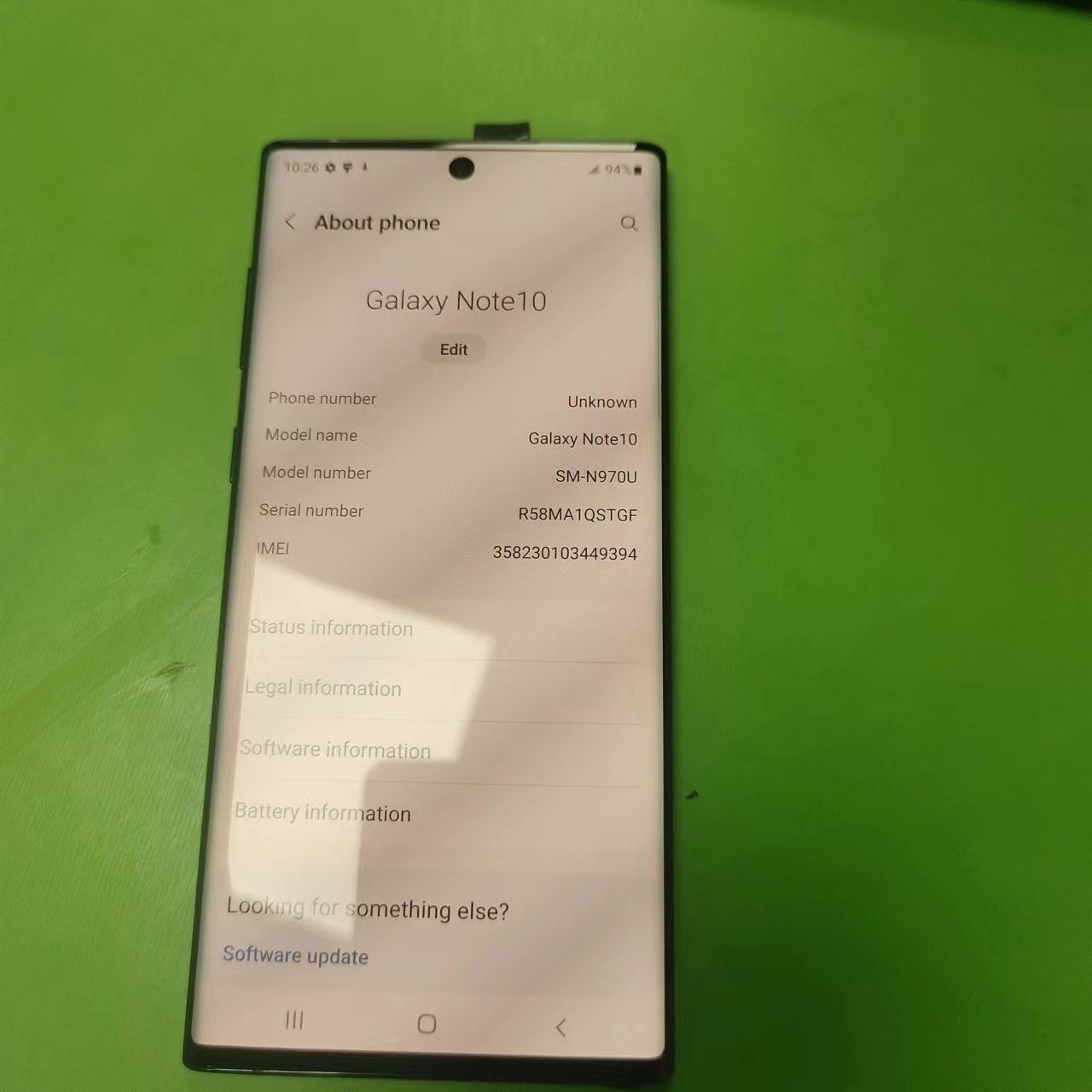 GSM-FIX For Samsung Galaxy Note 10 NOTE10 6.3" N970U 8GB RAM 256GB Snapdragon 855 Octa-core Original Unlocked Phone Note10