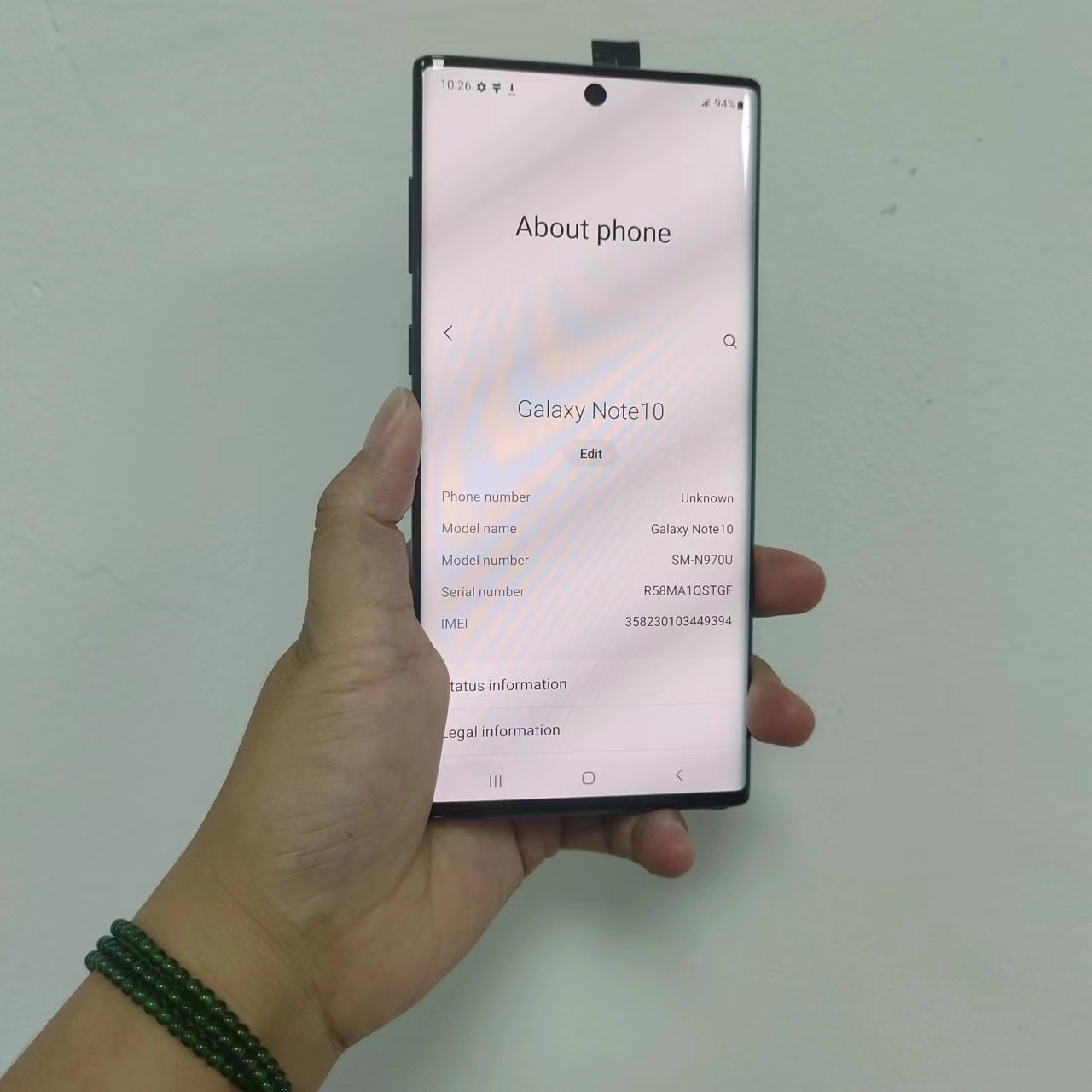 GSM-FIX For Samsung Galaxy Note 10 NOTE10 6.3" N970U 8GB RAM 256GB Snapdragon 855 Octa-core Original Unlocked Phone Note10