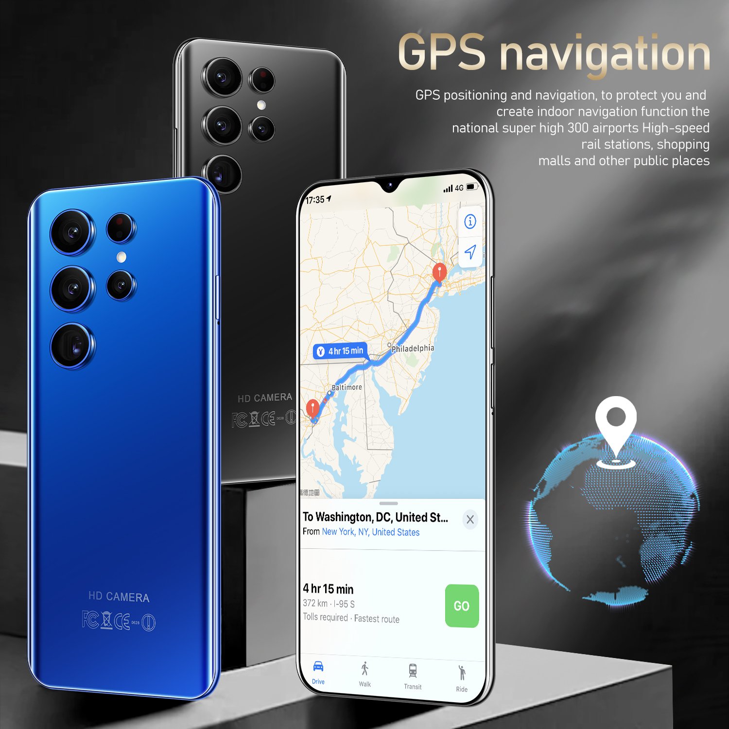 2023 new smart phone 7.2-inch high-definition camera 4+128GB large memory 5G high-end S22 Smartphone