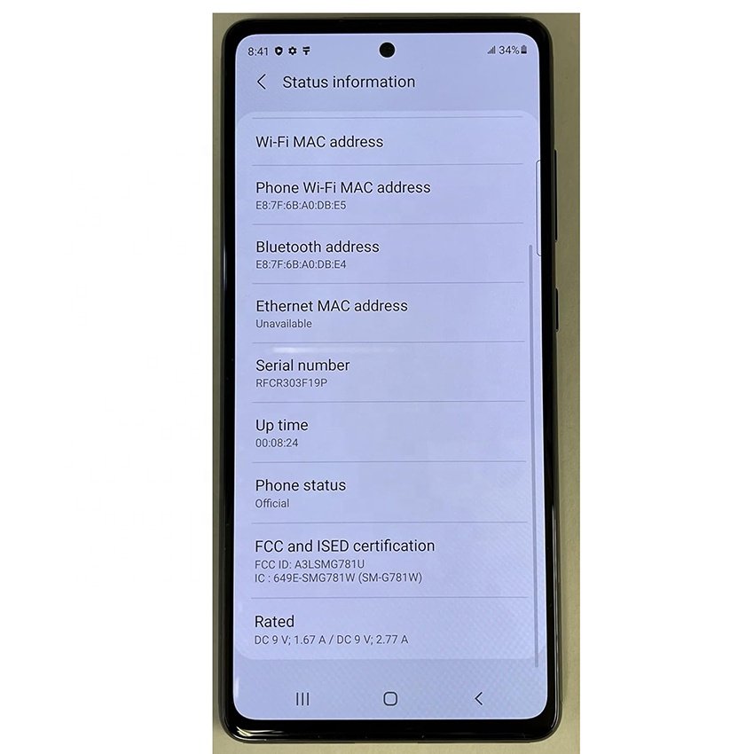 1 Year Warranty S20 fe 5g 128gb 256gb 6.5" Refurbished Wholesale Smart Used Second Hand Mobile Phone For Samsung Original Phones