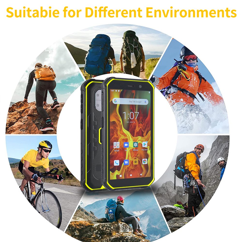 Phonemax X1 Rugged Smartphone Original HD Camera 3GB+32GB Waterproof Shockproof NFC Android 10 rugged Mobile Phone