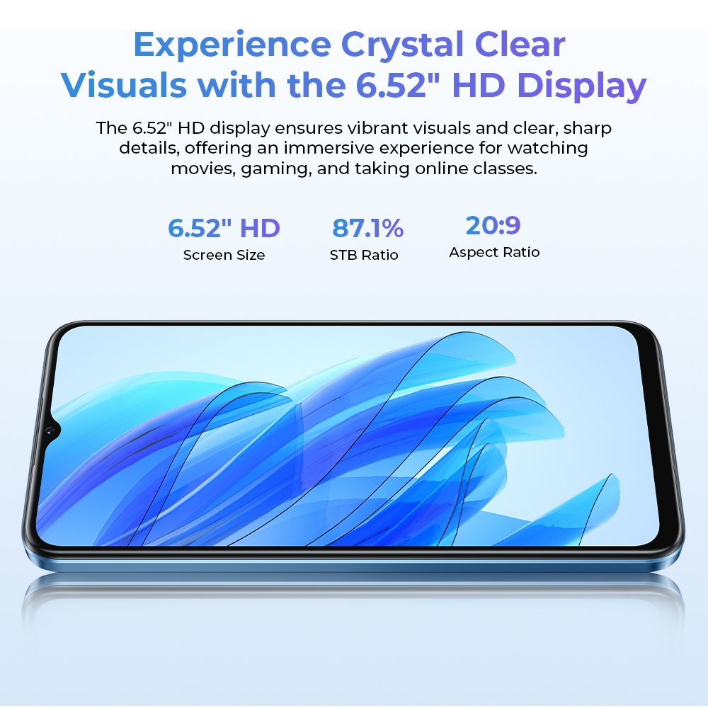 Oukitel C57 Pro Cell Smartphone 6.52" HD 4GB+128GB 4300mAh Battery Dual SIM Android 14 Original Smart Phone 2024