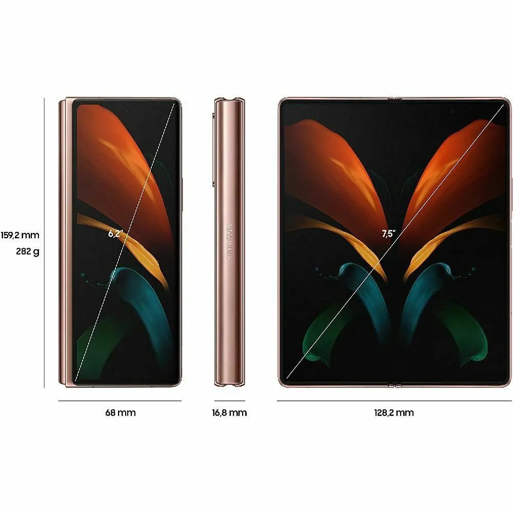 Wholesale Original Unlock Global Galaxy ZFold2 12+256GB 5G Used Foldable Mobile Phone