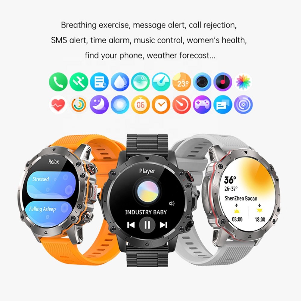 2023 New Arrival AK56 1.43inch Big Screen Sport Watch BT Phone Call IP67 Waterproof Smart Watch for Men