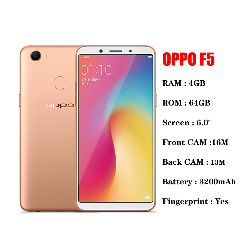 wholesale OPPO F5 A73 64GB 6.0 inches dual Card mobile android used smartphone cheap smart phone used mobile phones for sale