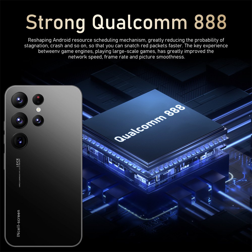 Cheap mobile phone s23 ultra 6.8-inch large screen 5 million pixels Android 8.1 All-in-one