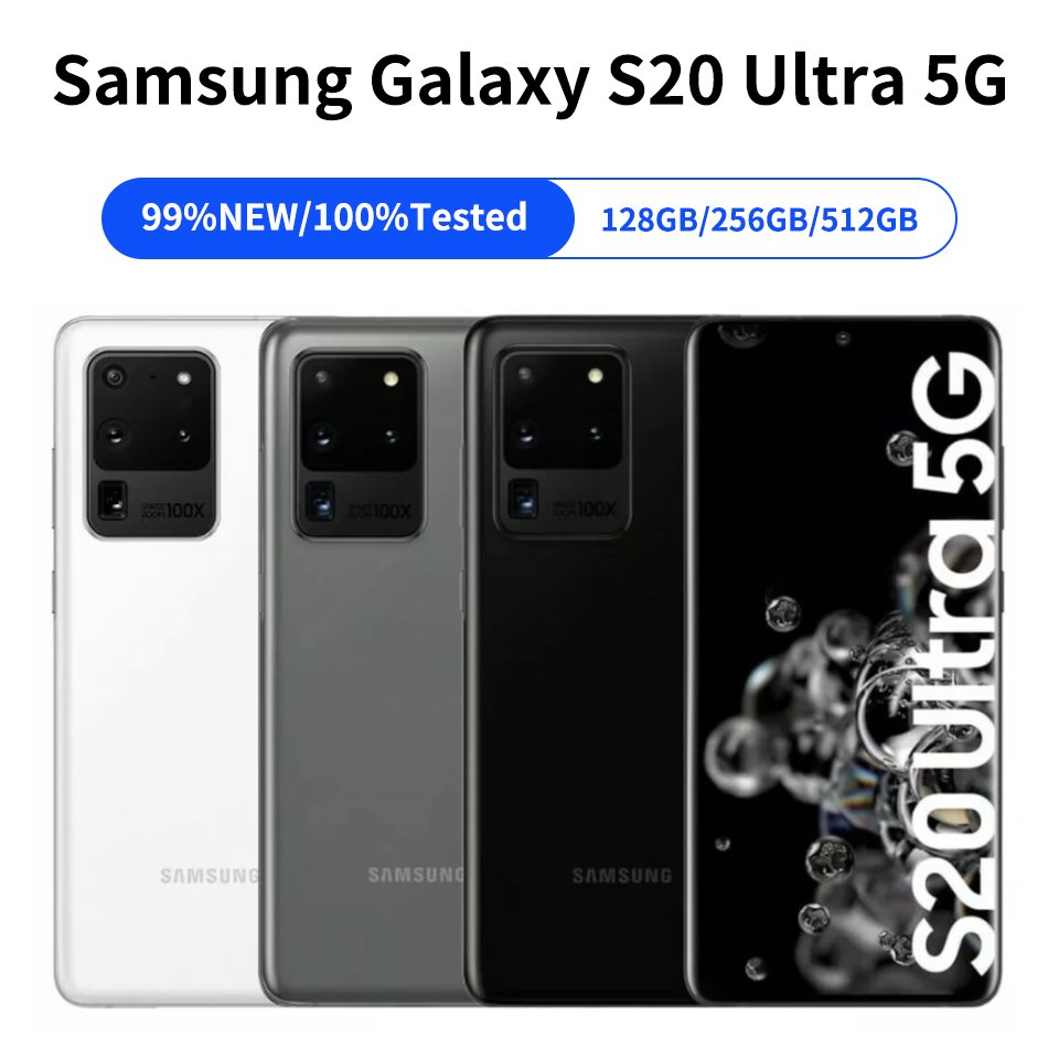Wholesale original second hand mobile phone double card cellphones full network 5G for sumsung S20 Ultra used phone Refurbished