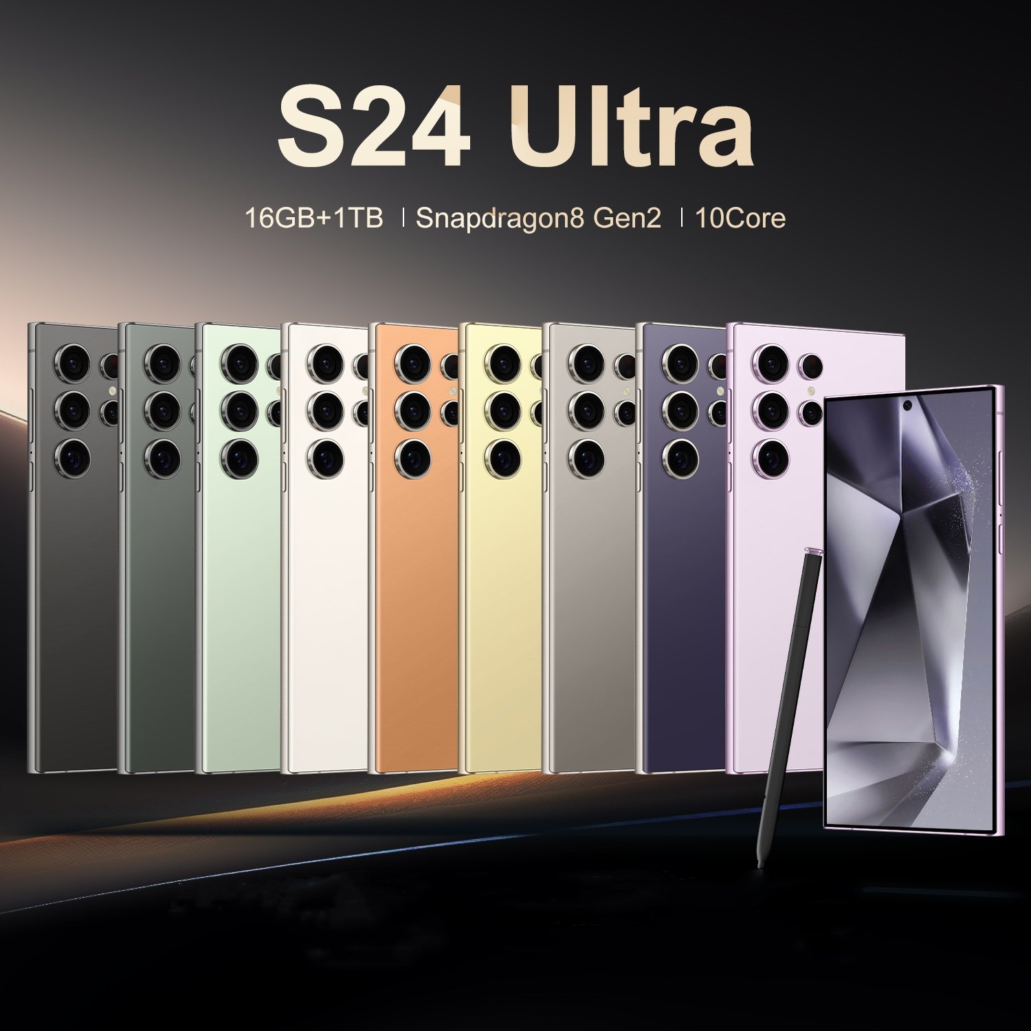 A FLASH SALE Wholesale S24 5G s24 ultra Mobile Phone 16GB+1TB Large Memory Big Screen Smart Phone Cheap Gaming Cellphone