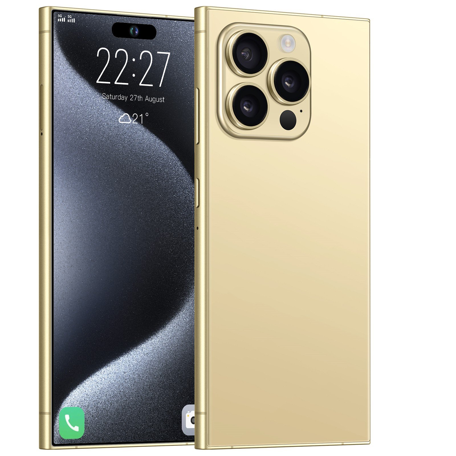 Original i15 Ultra Pro Max Smartphones 7.3 Inch HD LED Screen Dual 5G Android 14 Large Memory HD Camera English Speaking LTE
