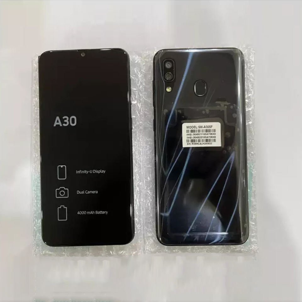 Original 98% New second hand telephone For Samsung Galaxy A30 32GB 2SIM EU version used mobile phone wholesale A10s A12 A50
