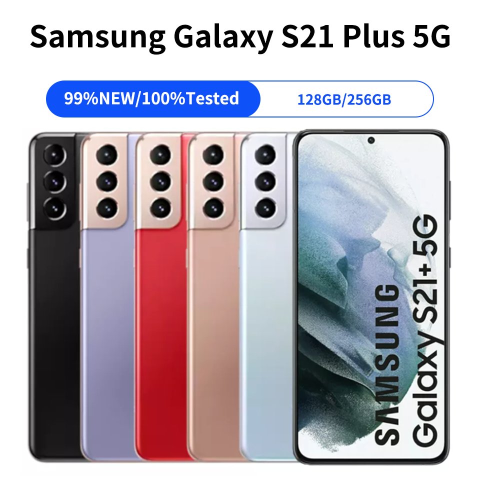 Unlocked Second Hand Original 5G Mobile Phones For Samsung Galaxy S21 Plus Used Mobile Phone Refurbished Phones S21+