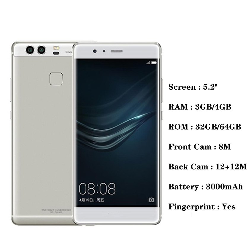 wholesale P9 32GB 64GB Dual Card 4G LTEused phones mobile android smartphone cell phone smart phones unlock