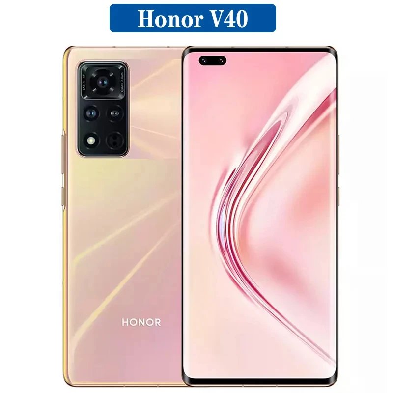 Honor V40 5G mobile phone 8GB RAM 128GB 256GB Dimensity 1000+ Octa Core 6.72" 2676x1236P OLED 120Hz 50MP Camera 66W used phone