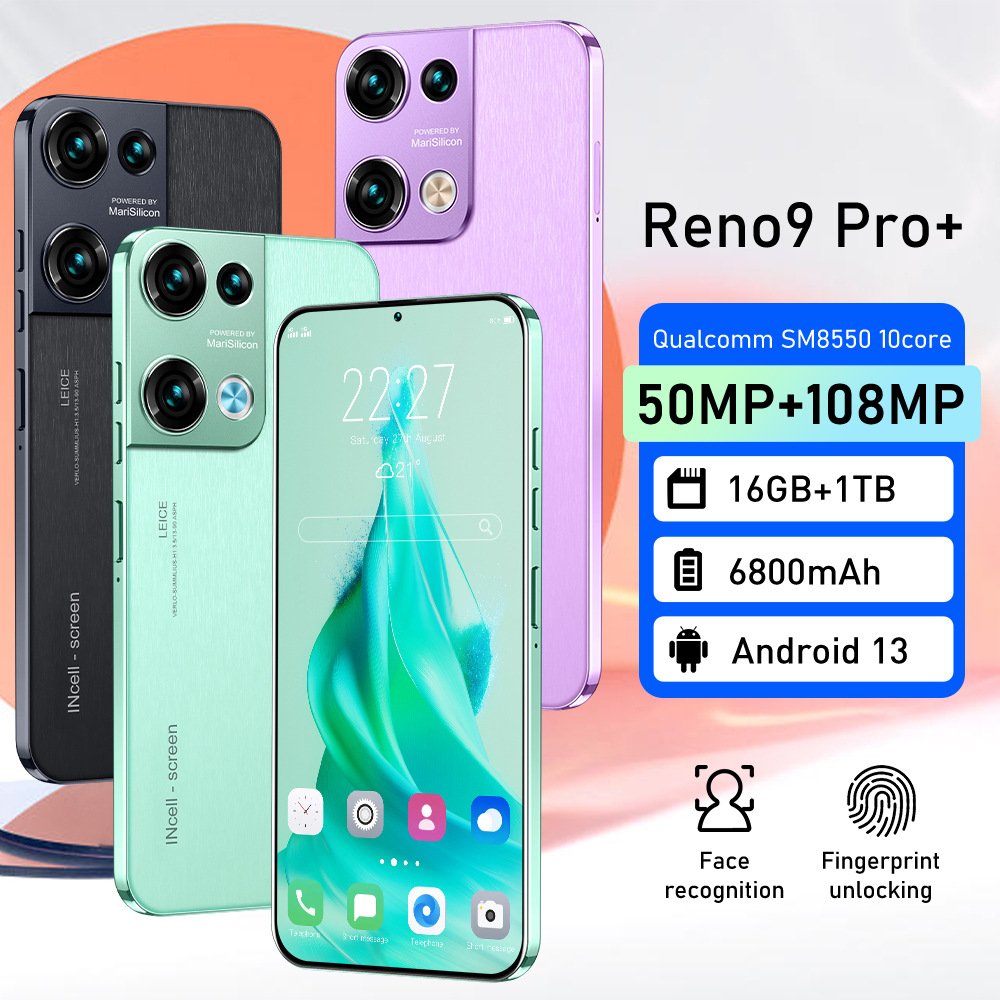 Smartphone Cheap Reno9 Pro+ True 4G 7.3 inches 13 million pixels 2+16 Android 8.1