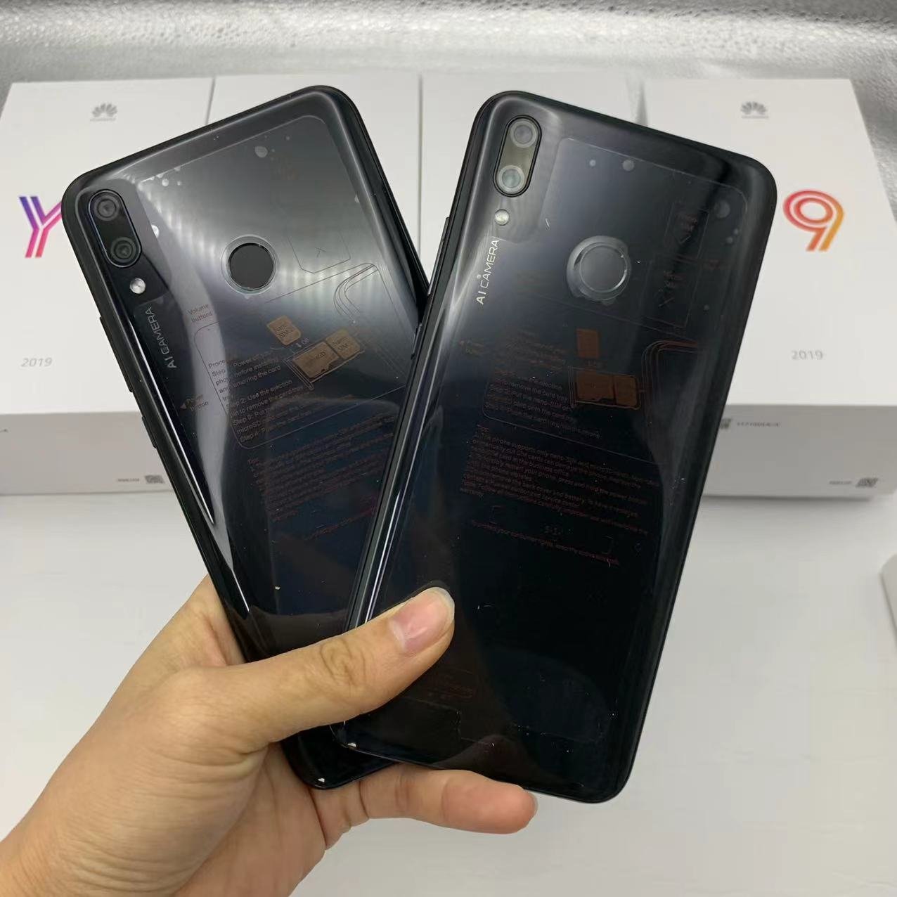 High Quality Wholesale celulares 95% new Used Mobile Phones unlock for HUAWEI Y9 2019 Second Hand cellphone
