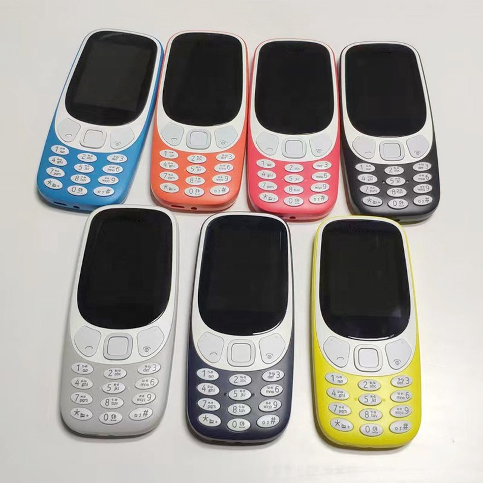 Cheap feature phone For Nokia 3310 2017 Dual SIM Original used phones 2.4 inch Bar keypad cellphone wholesale 105 106 6300