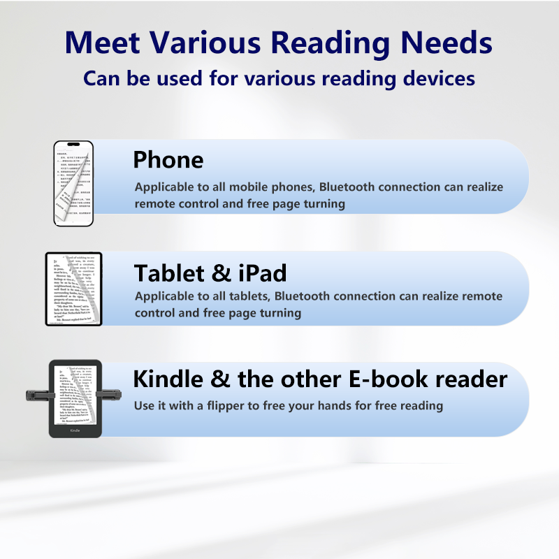Tiktok Remote Control Scroll Ring Kindle Paperwhite Page Turner With Fast Charging Case and Phone Stand