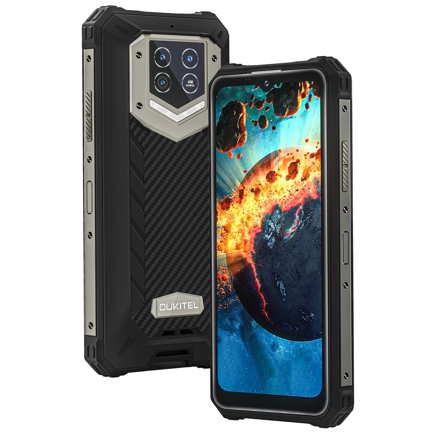 Original OUKITEL WP15S Waterproof Smartphone 15600mAh 4+64GAndroid 11 20MP Triple Camera not used Mobile Phones NFC Octa Core