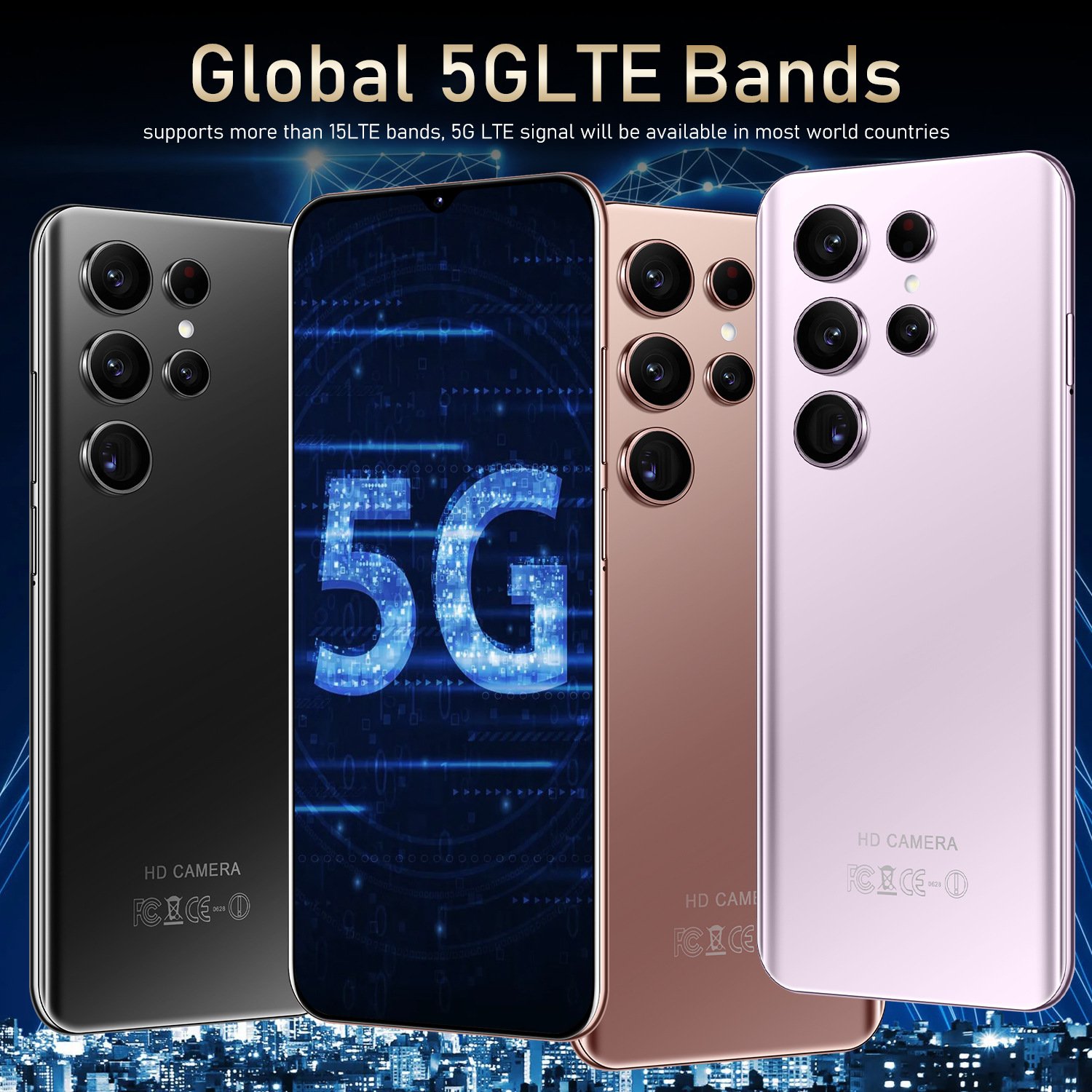 Cheap and high-end smart phone S23 Ultra 7.3-inch large screen 5 million pixels Android 8.1