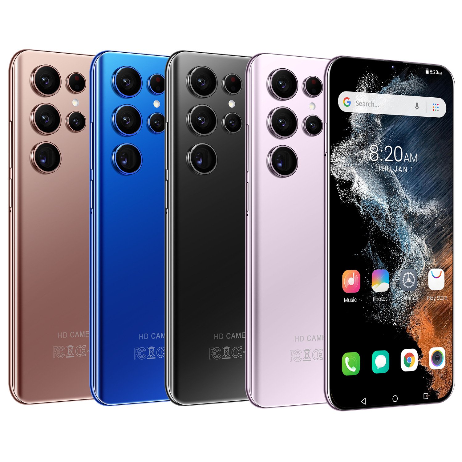 Cheap and high-end smart phone S23 Ultra 7.3-inch large screen 5 million pixels Android 8.1