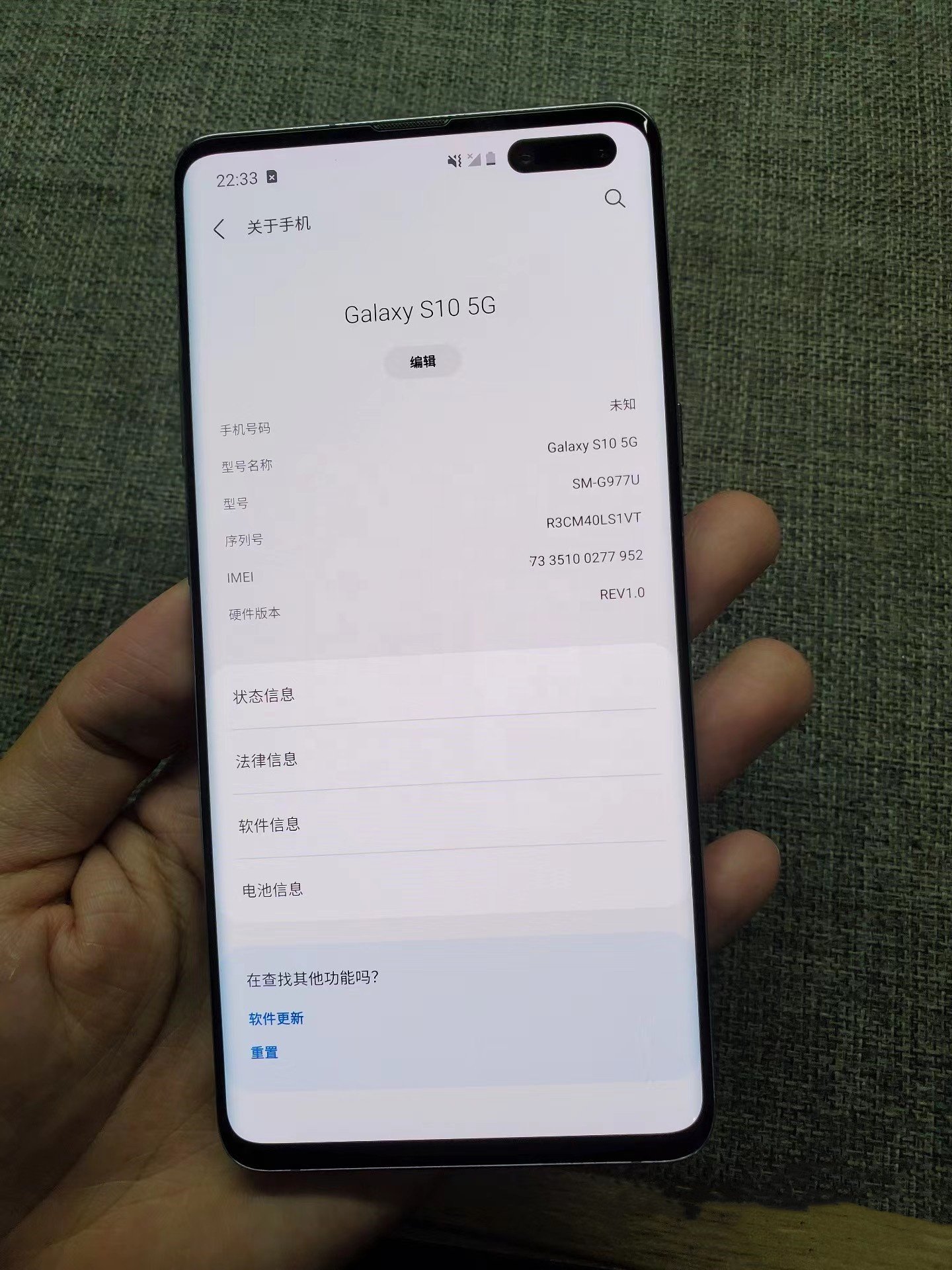 High quality US version used mobile phone For Samsng S10 plus Original phones second hand phone