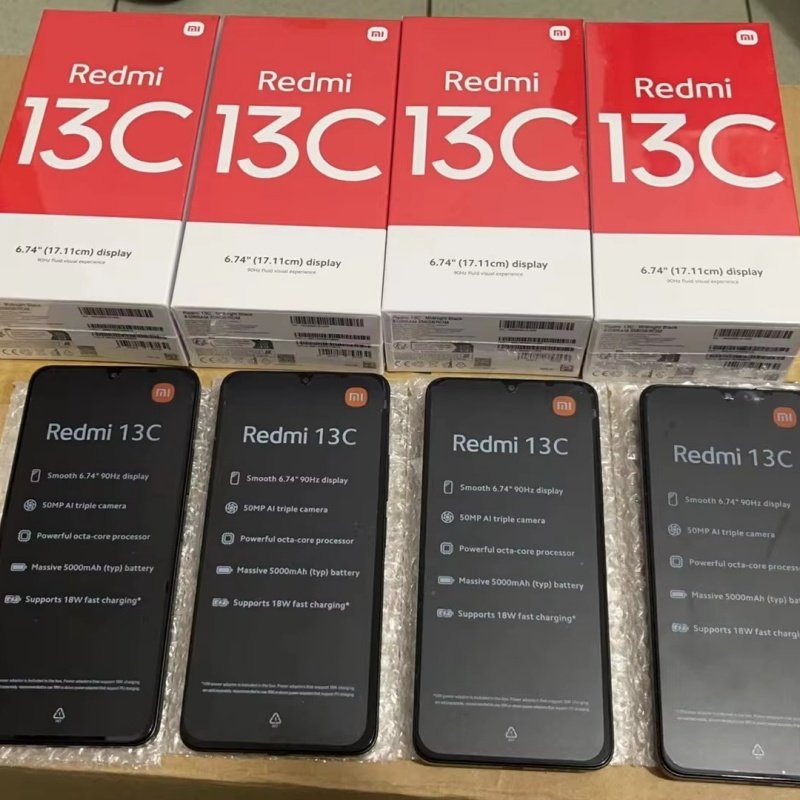 Smart Phone for Xiaomi Redmi 13C Smartphone 6.74 inches 8+256GB 5000mAh 90Hz Mobile Phone
