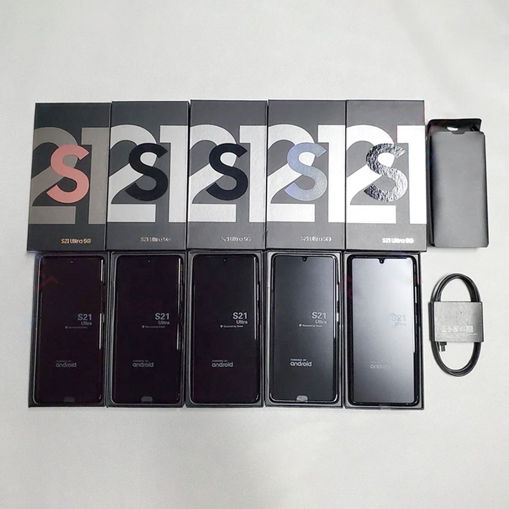 EU version For Samsung S21 Ultra 5G smartphone Original unlocked 2SIM 128GB used mobile phone cellular S9 S10 plus S22+