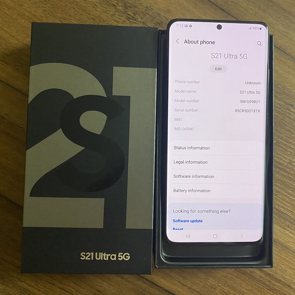 EU version For Samsung S21 Ultra 5G smartphone Original unlocked 2SIM 128GB used mobile phone cellular S9 S10 plus S22+